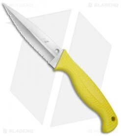 Spyderco 53 Spyderco Fish Hunter Salt Knife Yellow (4.39" Satin Full Serr) FB40SYL