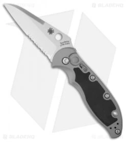 Spyderco 17 Spyderco Embassy Automatic Knife (3.13" Satin Serr) C121PS