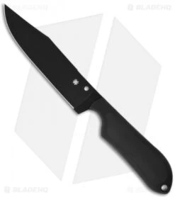 Spyderco 34 Spyderco Perrin Street Bowie Fixed Blade Knife (5" Black) FB04PBB