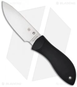 Spyderco 30 Spyderco Bill Moran Drop Point Fixed Blade Knife (3.88" Satin Plain) FB02P
